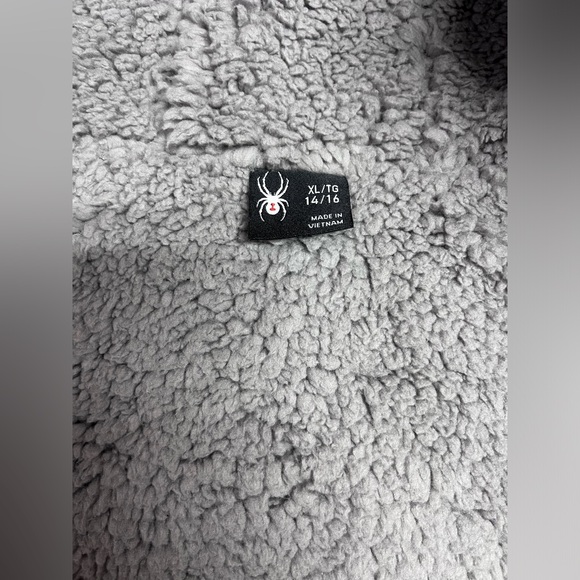 Spyder Kids Boys Sherpa Lined Puffer Jacket Black 14-16 - Picture 8 of 8